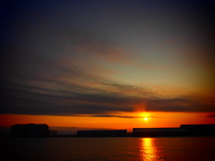 釧路港　夕焼け　2012-07-20