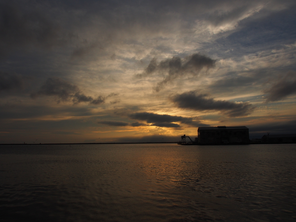 釧路港　夕日　2012-08-16