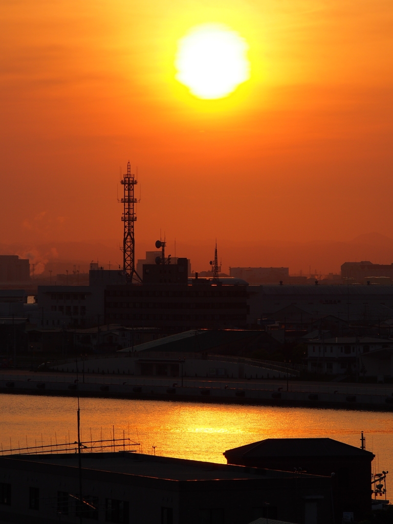 釧路　夕焼け　2012/06/15