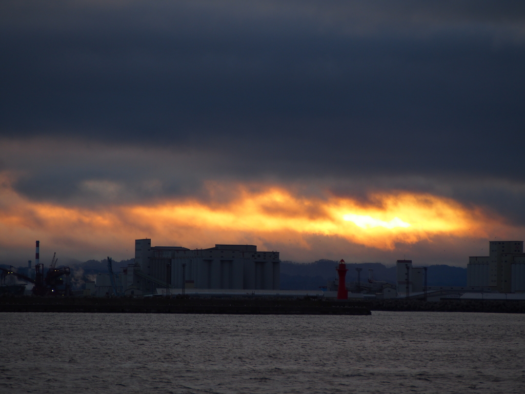 釧路港　夕焼け　2012/06/21