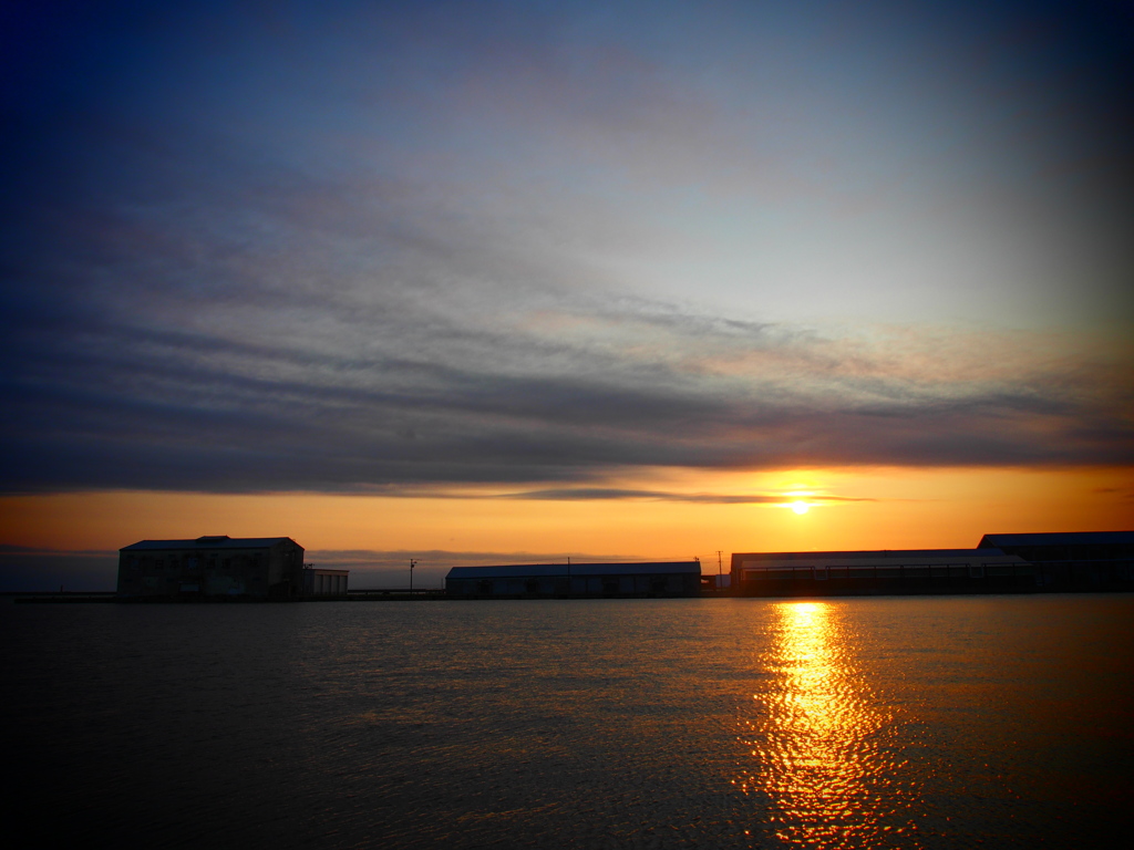 釧路港　夕焼け　2012-07-20