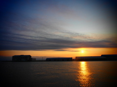 釧路港　夕焼け　2012-07-20