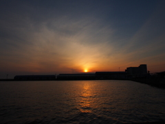 釧路港　夕焼け　2012/05/14 ①