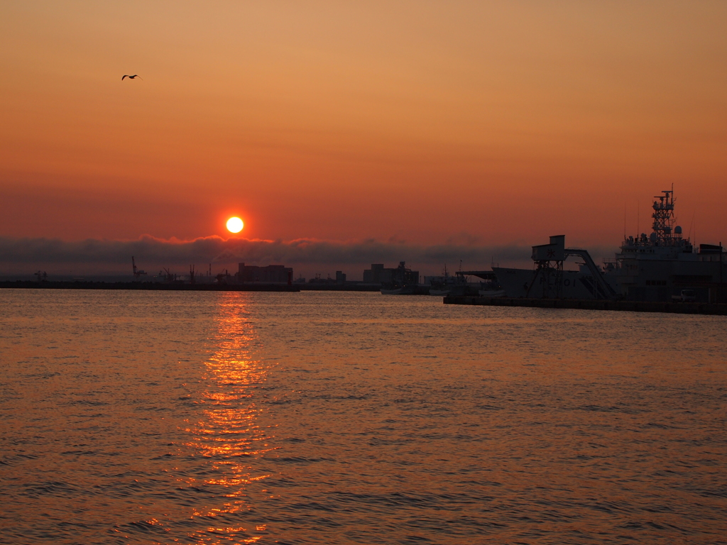 釧路港夕焼け　2012/05/20⑦