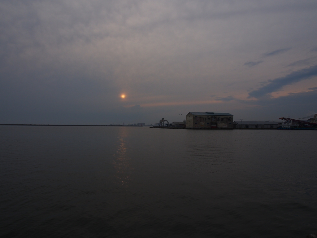 釧路港　夕焼け　2012/05/25　