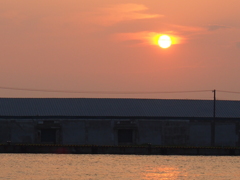 釧路港夕焼け　2012/06/05