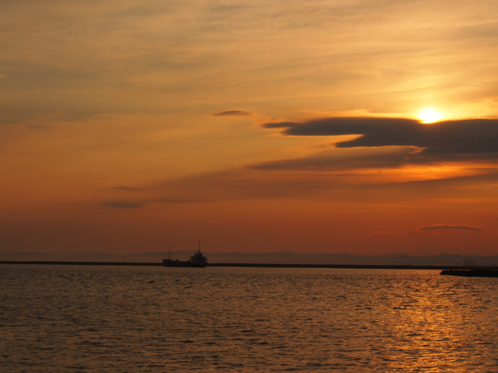 釧路港　夕焼け　2012/05/17 ②