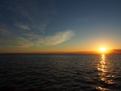 釧路港　夕焼け　20120713