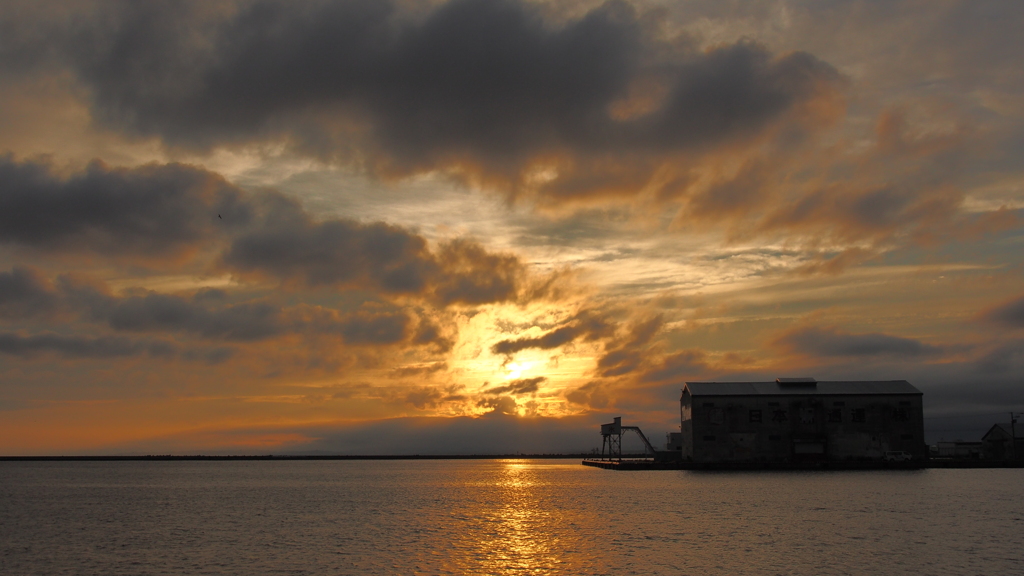 釧路港　夕日　2012-08-16