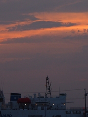 釧路港　夕焼け　2012-07-31