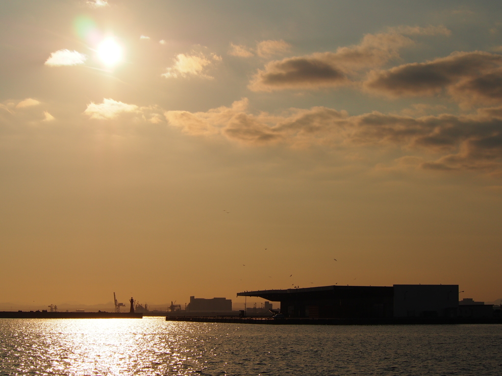 釧路港　夕焼け　2012/06/15