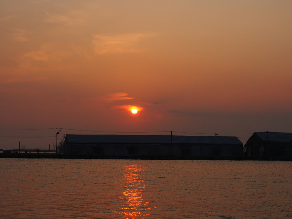 釧路港夕焼け　2012/06/05