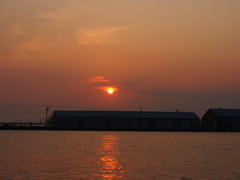 釧路港夕焼け　2012/06/05