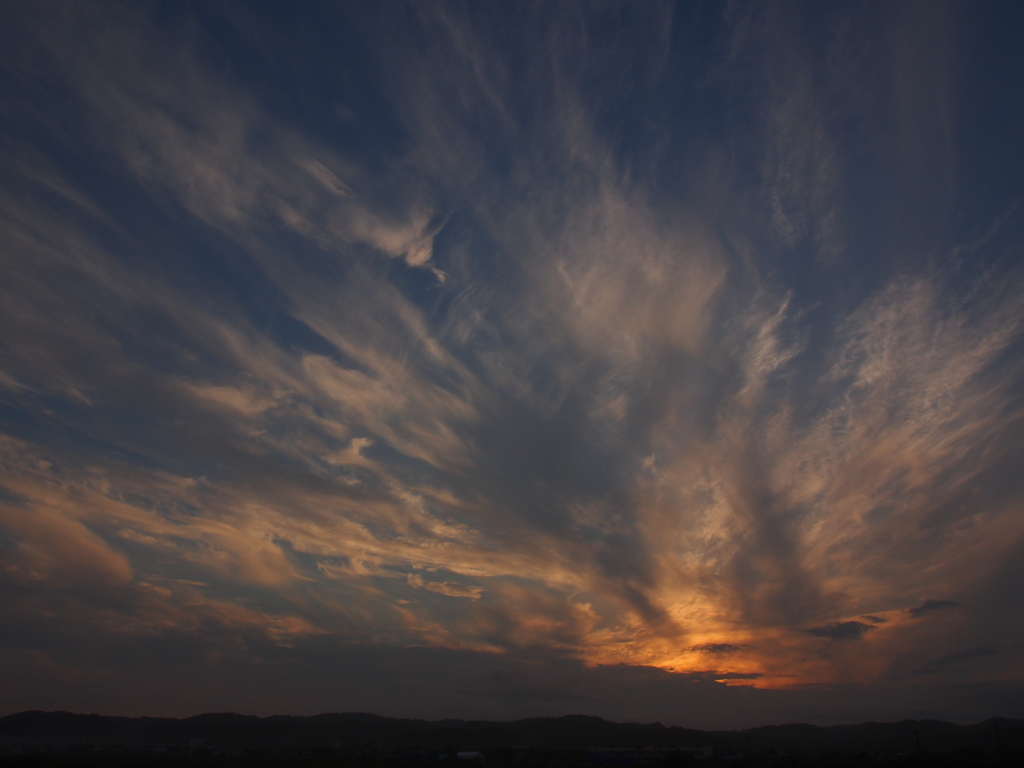 釧路～白糠　夕焼け　2012-07-22