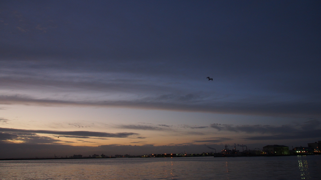 釧路港　夕焼け　2012-09-28