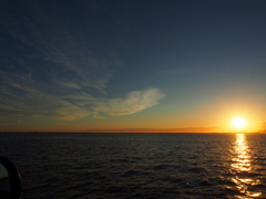 釧路港　夕焼け　20120713
