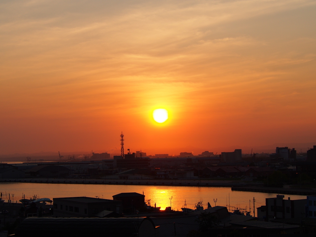 釧路　夕焼け　2012/06/15