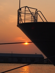 釧路港夕焼け　2012/06/05