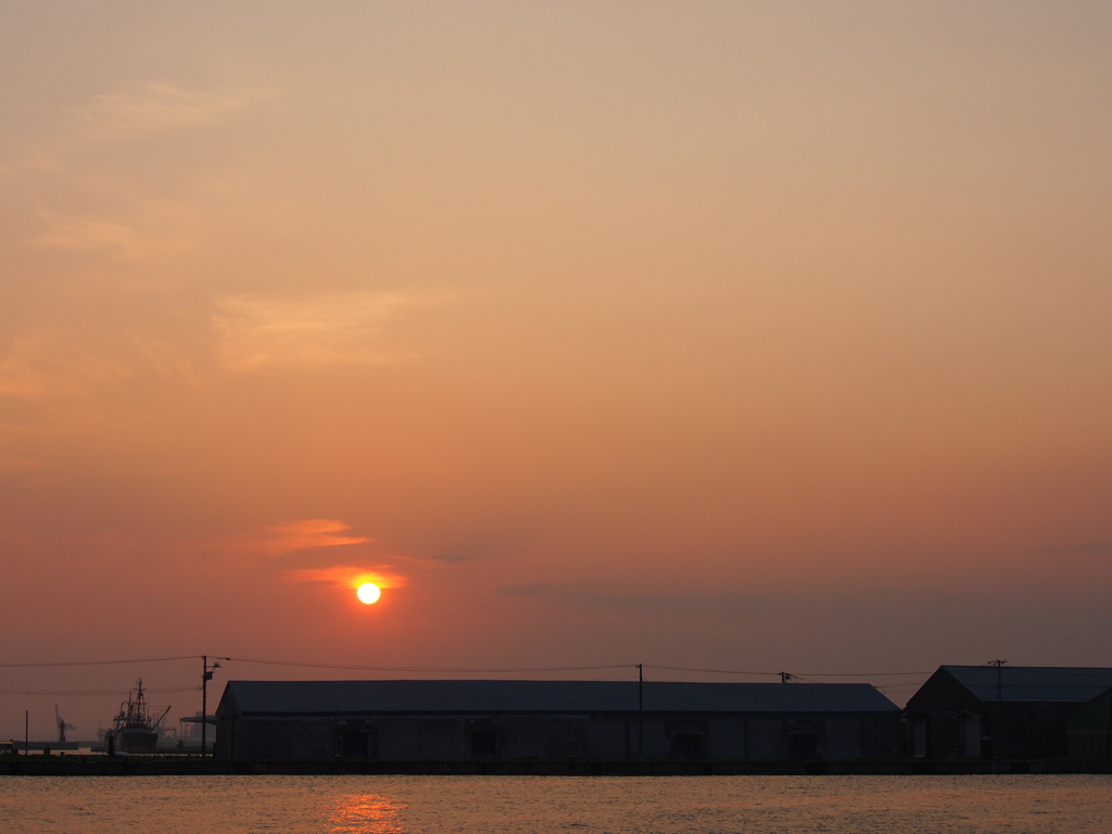 釧路港夕焼け　2012/06/05