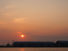 釧路港夕焼け　2012/06/05