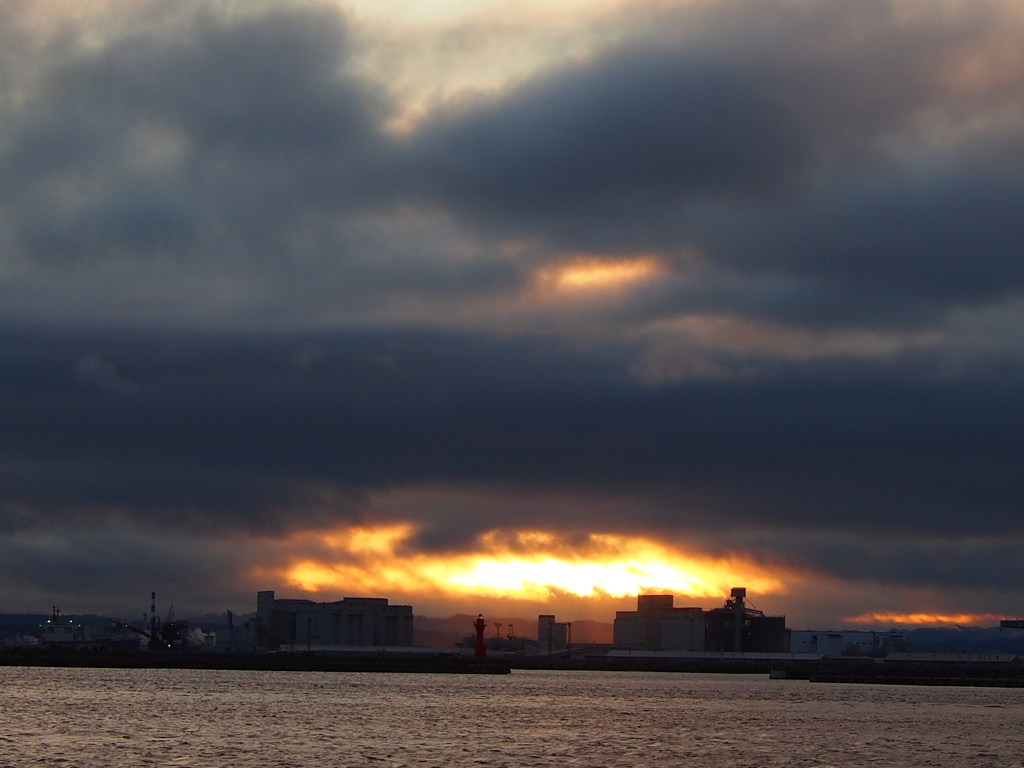 釧路港　夕焼け　2012/06/21