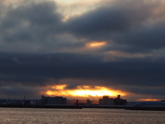 釧路港　夕焼け　2012/06/21