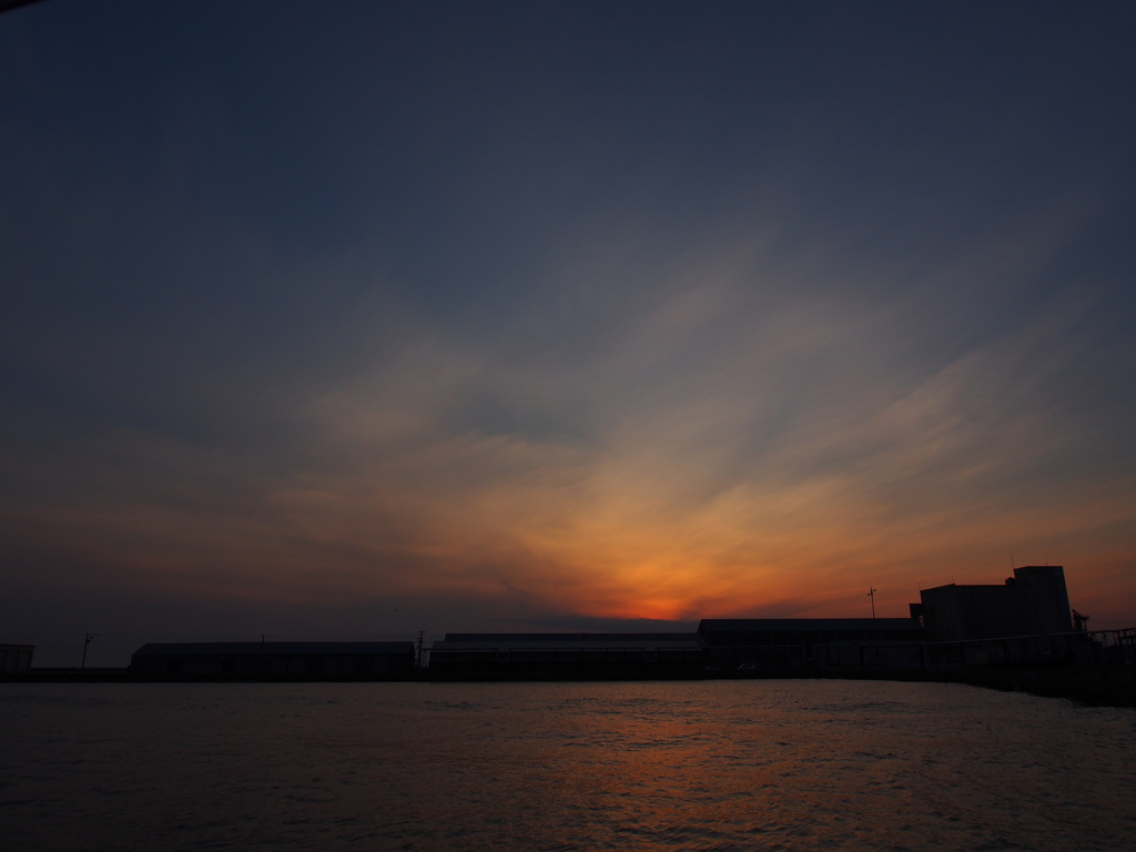 釧路港　夕焼け　2012/05/14 ④