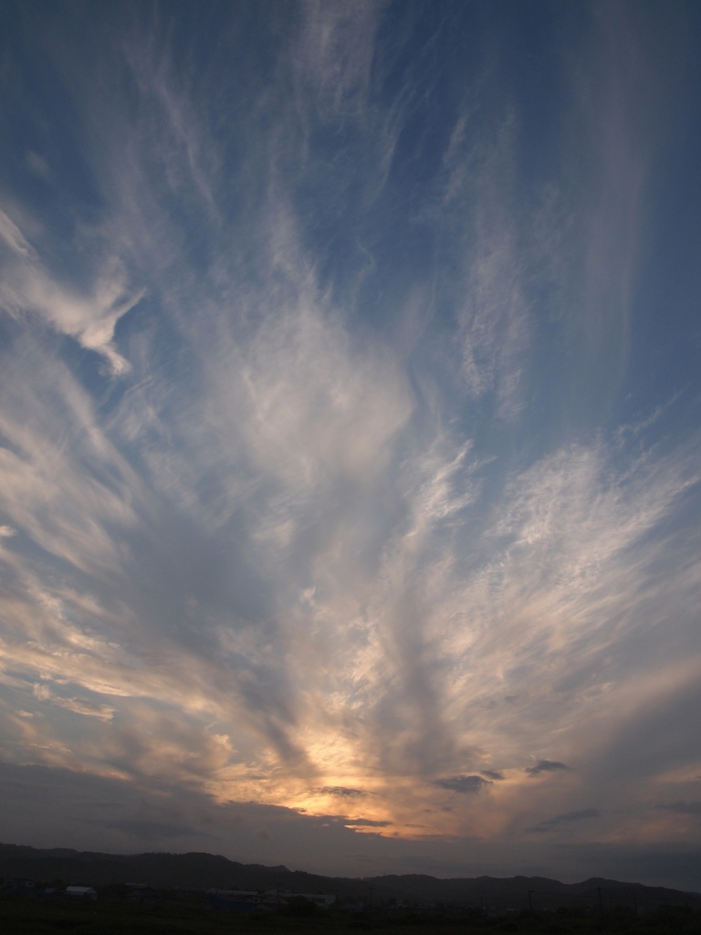 釧路～白糠　夕焼け　2012-07-22