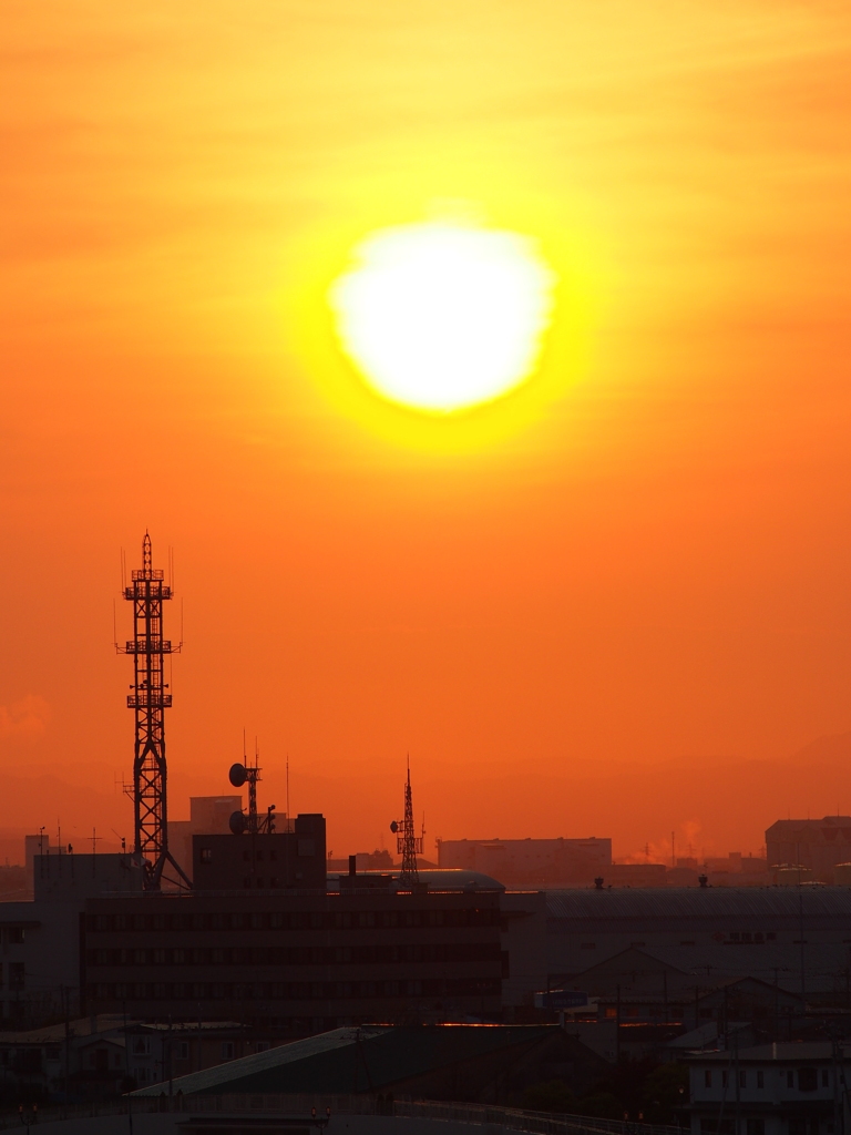 釧路　夕焼け　2012/06/15