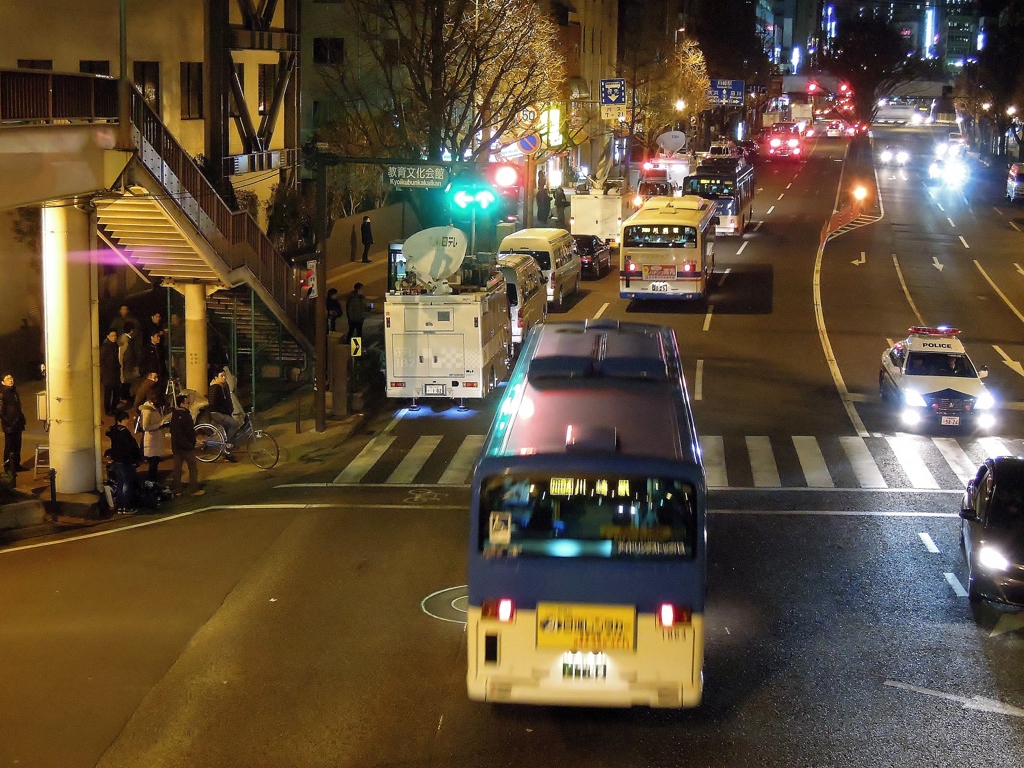 地検川崎支部前の道路の状態