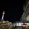 京都タワーと京都駅