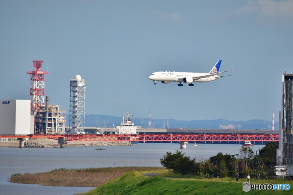 多摩川河口の風景