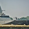 FFM-2と、艦首日章旗