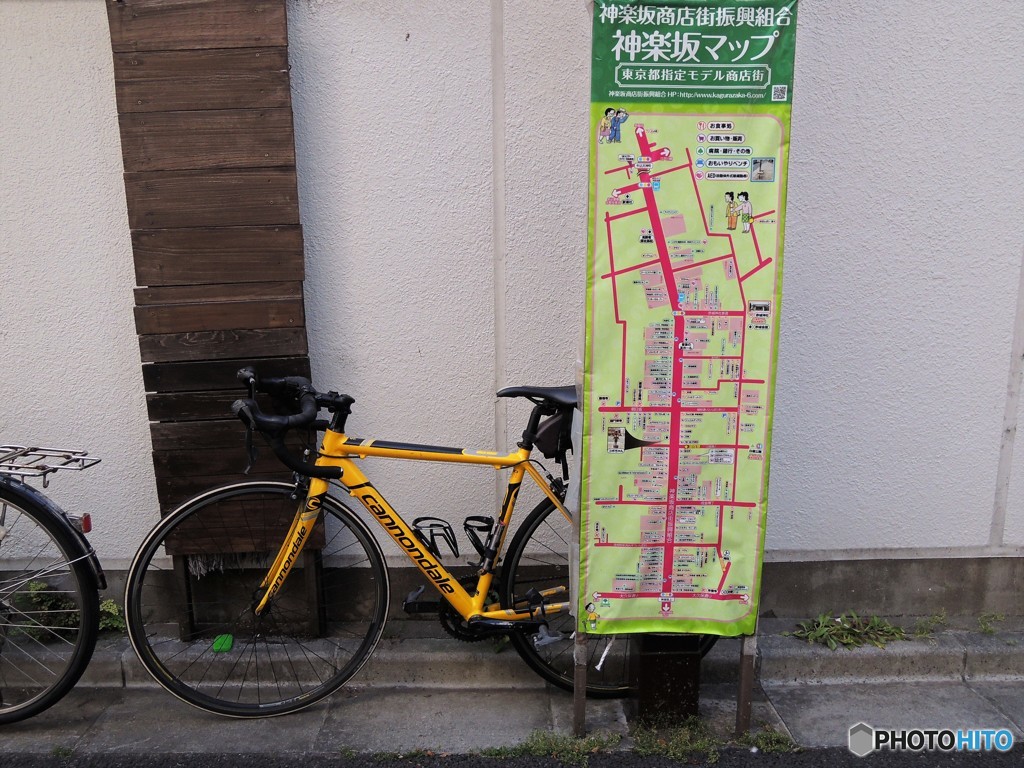 自転車とマップ