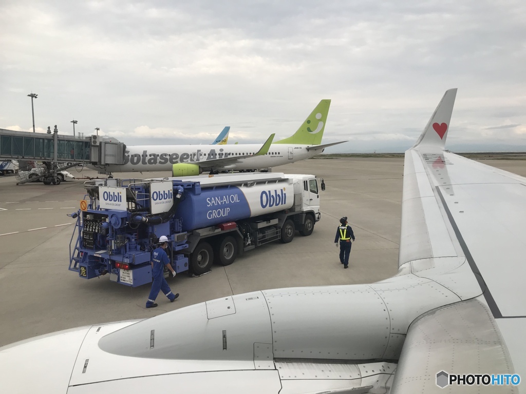 只今神戸空港！　