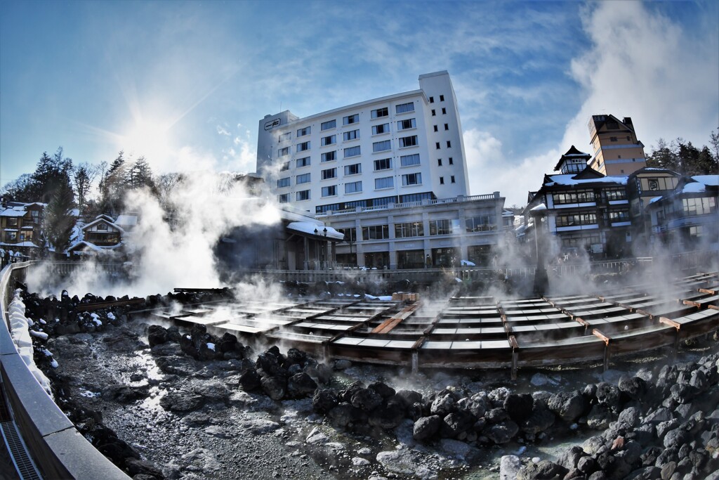 漂う湯気