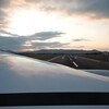 夕焼けの滑走路