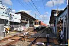 山陽電鉄月見山駅に阪神電車