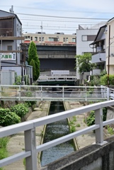 河川と山陽電車