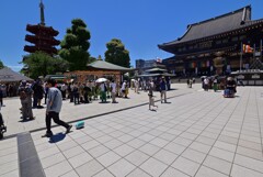 ひろびろとした境内
