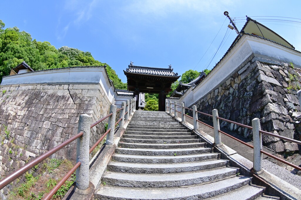竹原の階段で・・・
