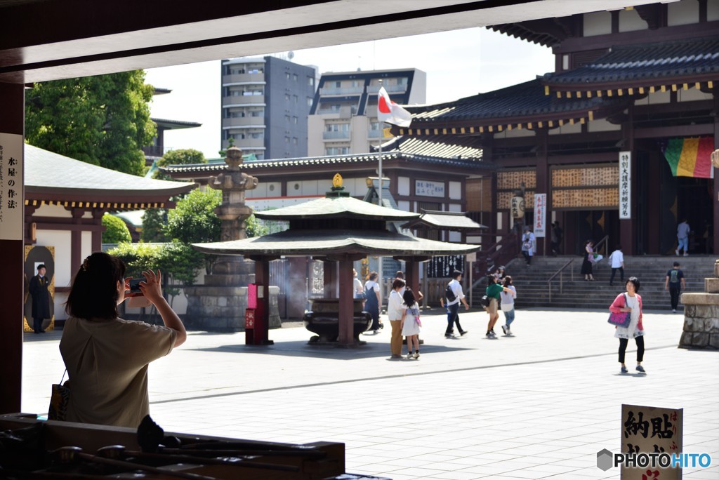 本日の平間寺（日の丸）