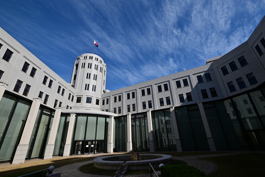 神戸税関の中庭