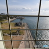明石海峡大橋から見る六角堂