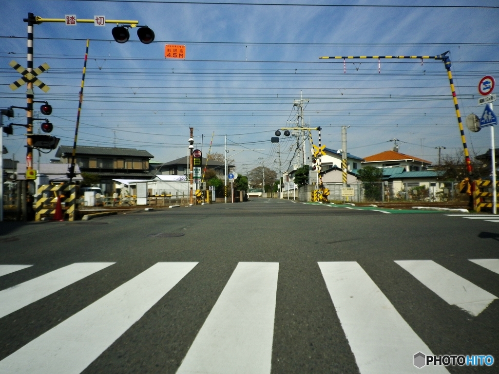東海道本線の踏切