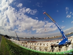 河川敷工事中!
