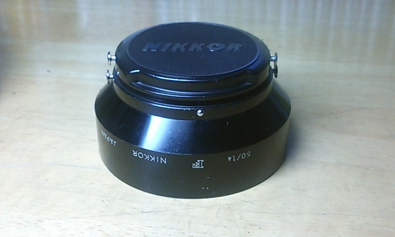 Lens cap and lens hood  of nikkor  