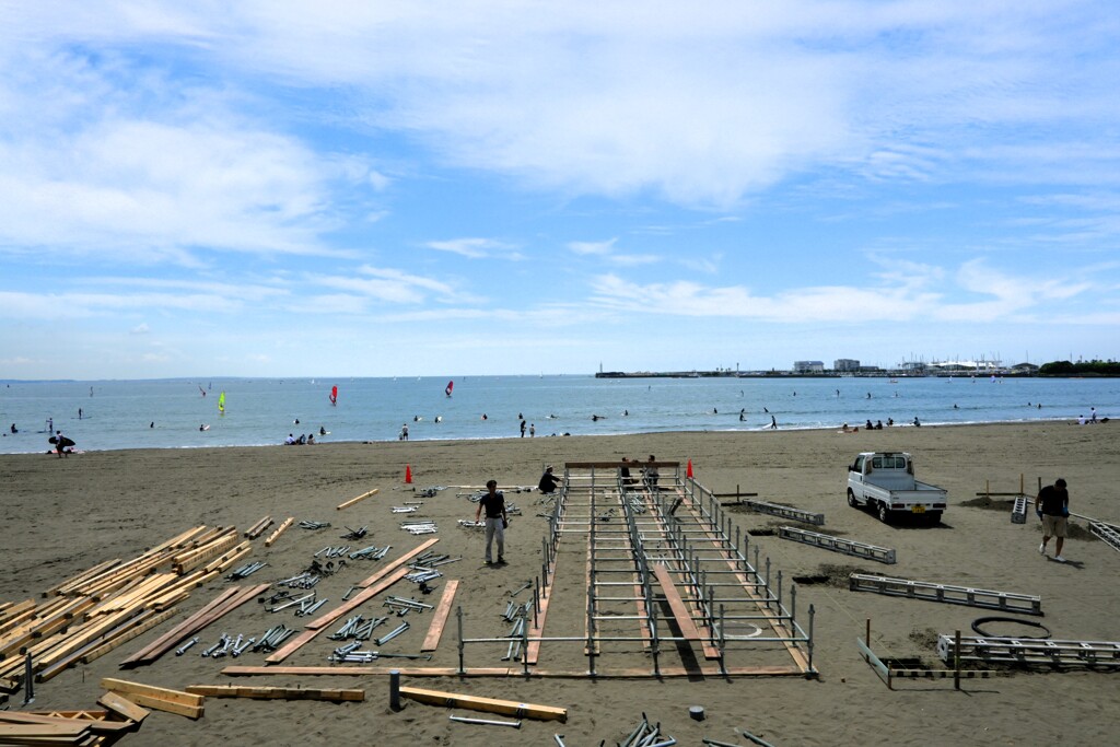 海が好き！・・・築造中