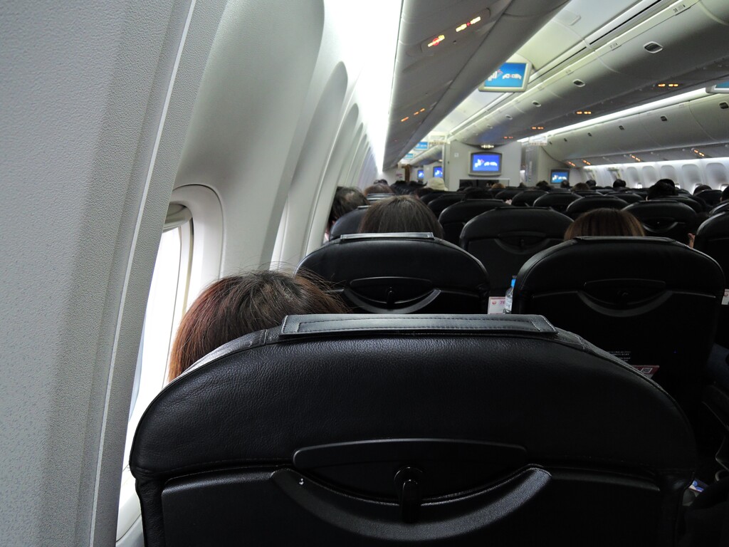 機内はこんな感じ・・・