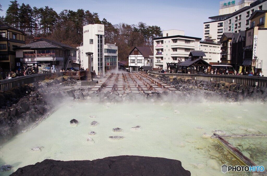 草津温泉(湯畑)